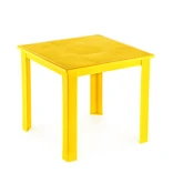 Fiore 50X50 Plastik Masa Sarı - SARI, Çok Amaçlı Çocuk Masası, Çocuklar İçin Masa, Güvenli Masa