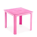 Fiore 50X50 Plastik Masa Pembe - PEMBE, Çok Amaçlı Çocuk Masası, Çocuklar İçin Masa, Güvenli Masa