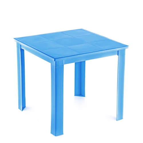 Fiore 50X50 Plastik Masa Açık Mavi - AÇIK MAVİ, Çok Amaçlı Çocuk Masası, Çocuklar İçin Masa, Güvenli Masa
