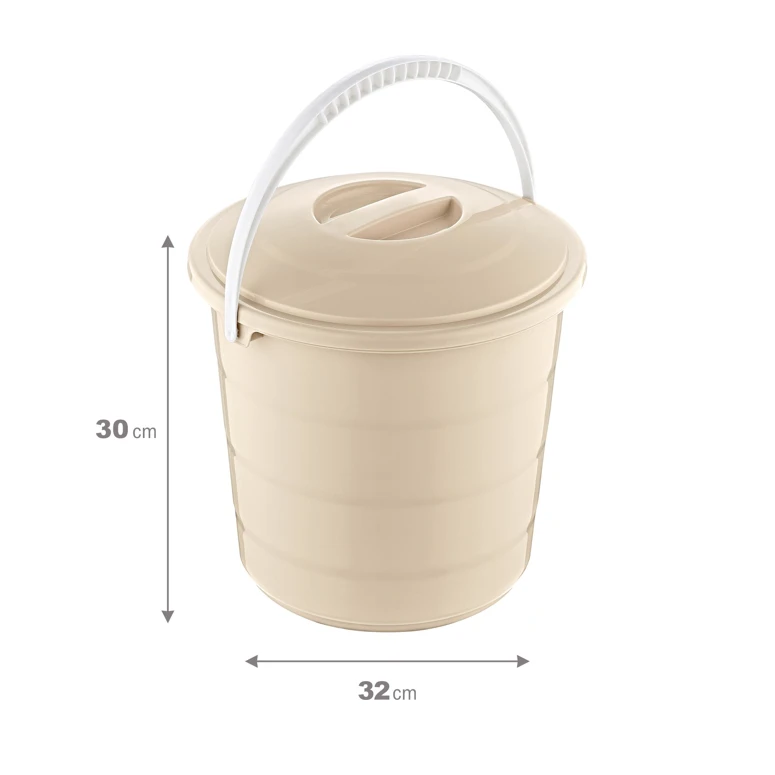 Smartware Kapaklı Kova Latte 15 LT - LATTE, Çok Amaçlı Kapaklı Kova
