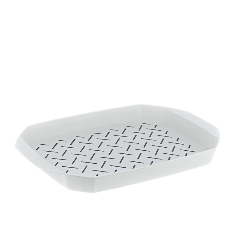 Smartware Tara Kaydırmaz Tepsi BEYAZ Servis Tepsisi, Modern Sunum Tepsisi, Dayanıklı Mutfak Servis Ürünü