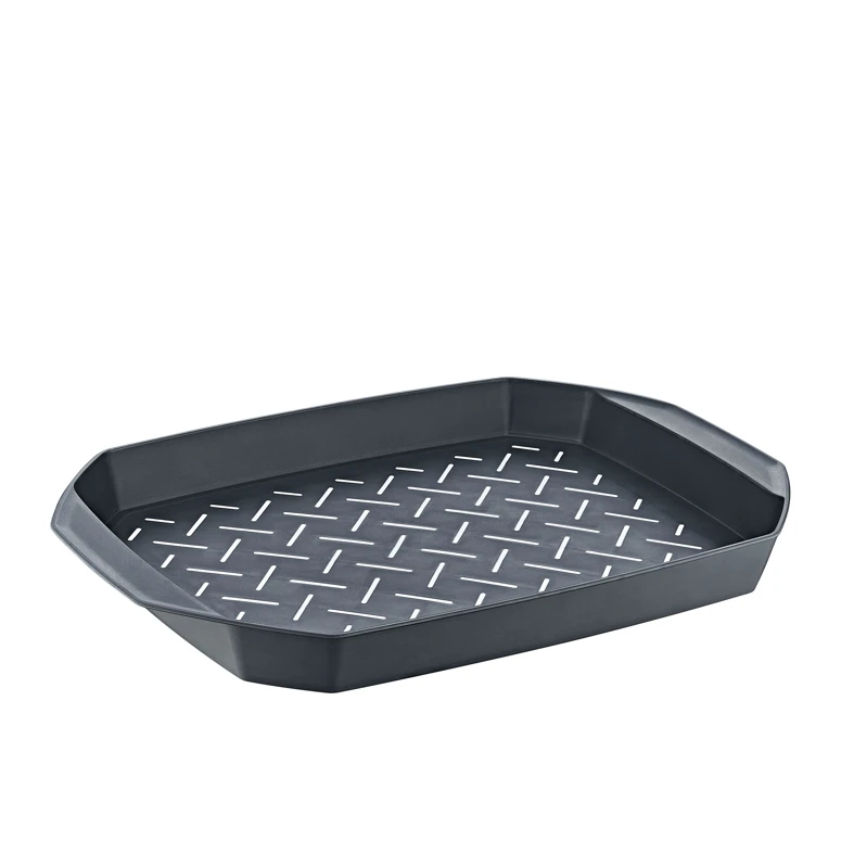 Smartware Tara Kaydırmaz Tepsi ANTRASİT Servis Tepsisi, Modern Sunum Tepsisi, Dayanıklı Mutfak Servis Ürünü