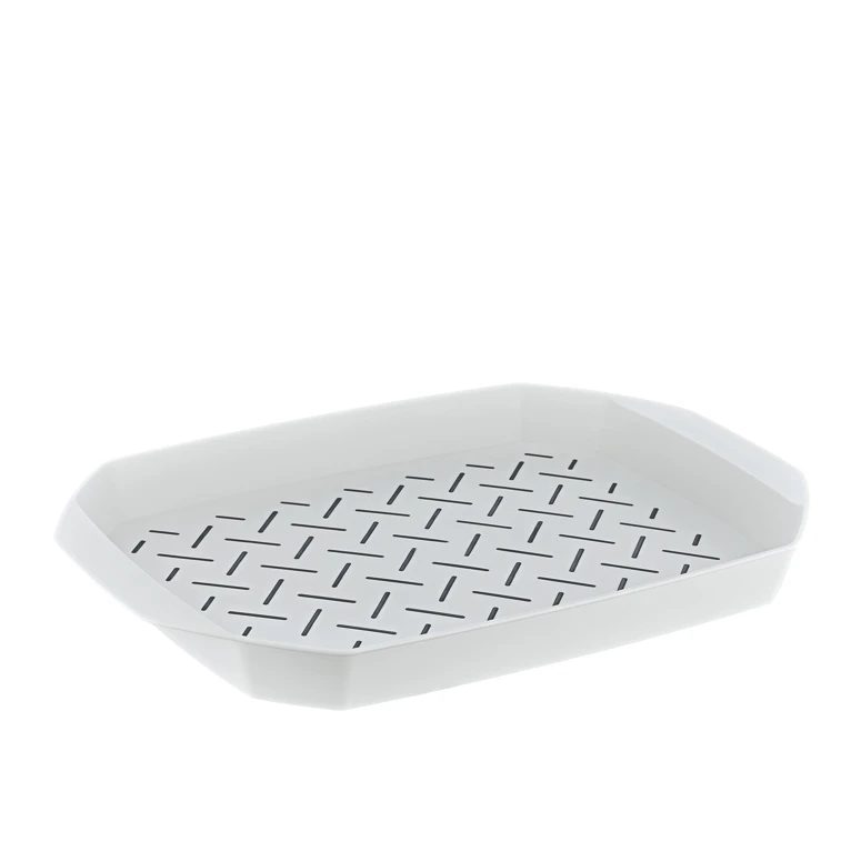 Smartware Tara Kaydırmaz Tepsi BEYAZ Servis Tepsisi, Modern Sunum Tepsisi, Dayanıklı Mutfak Servis Ürünü