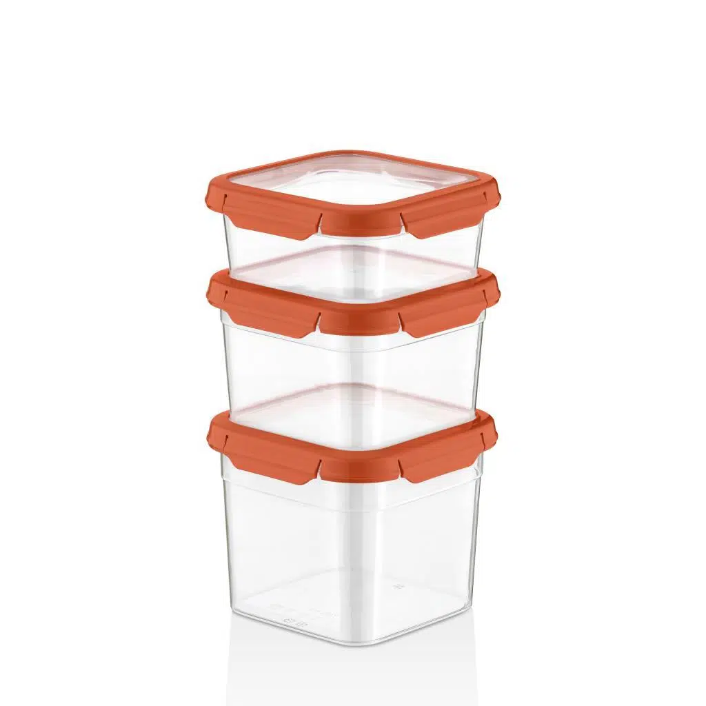 3'Lü Set Loxo Sızdırmaz Saklama Kabı 700 -1000-1500 ML