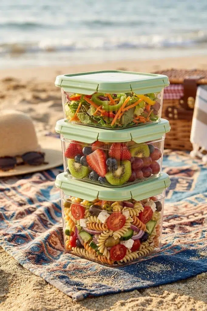 3'Lü Set Loxo Sızdırmaz Saklama Kabı 700 -1000-1500 ML