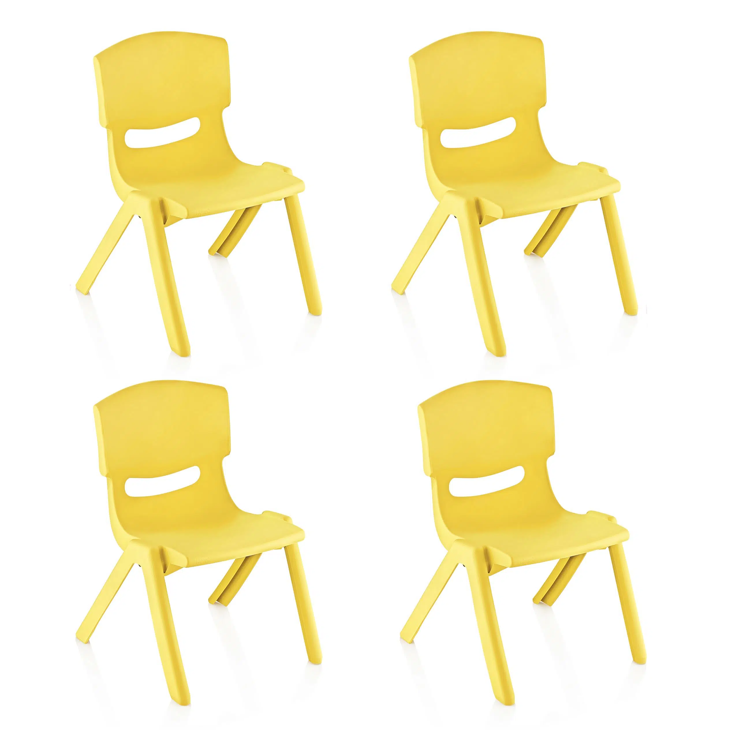 Fiore 4'Lü Set Küçük Şirin Çocuk Sandalyesi Sarı