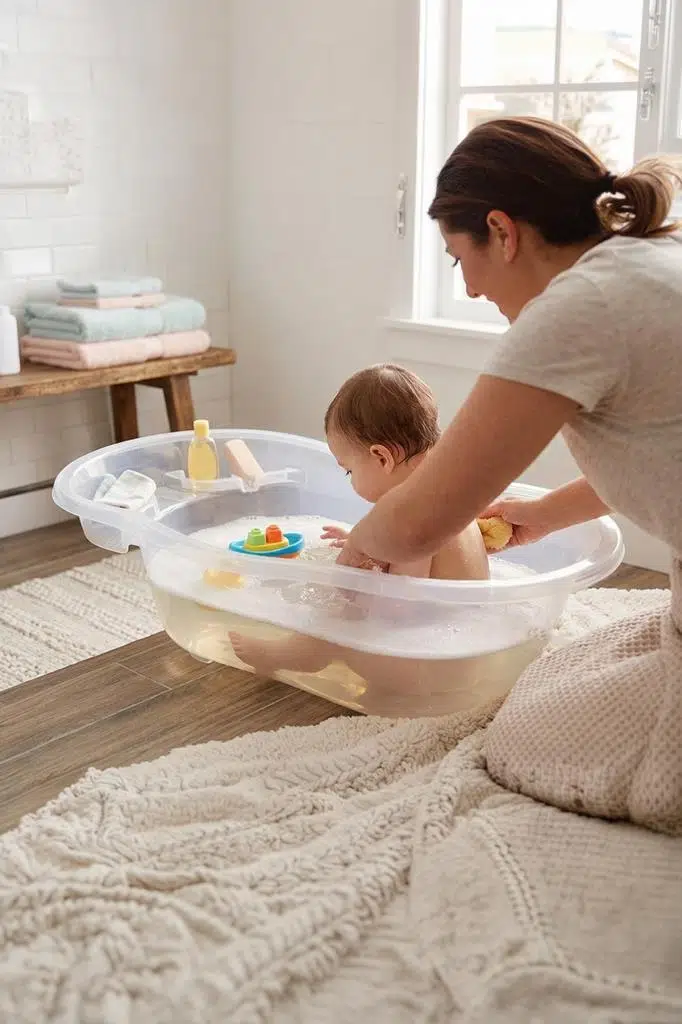 Fiore Giderli Bebek Küveti Şeffaf 50 Litre 