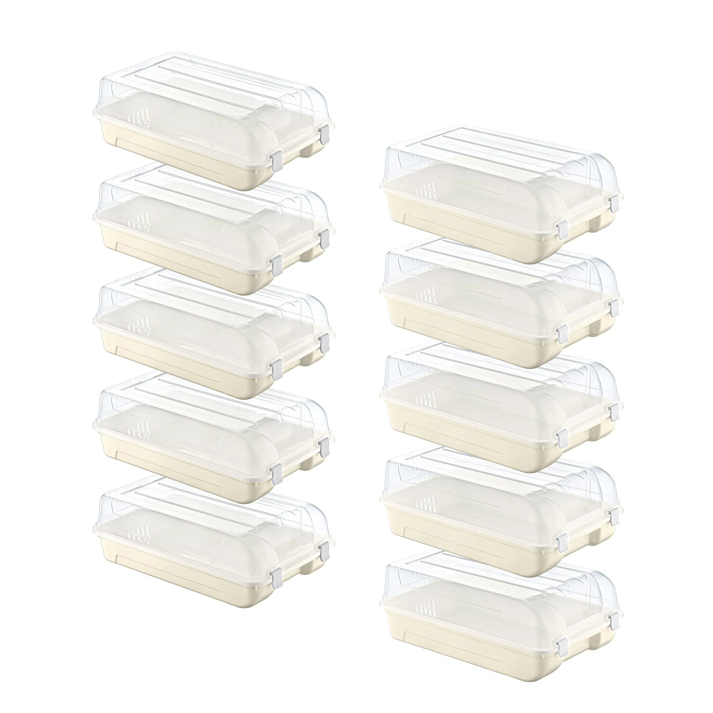 Smartware 10'Lu Set 5 Kadın & 5 Erkek Latte Ayakkabı Kutusu