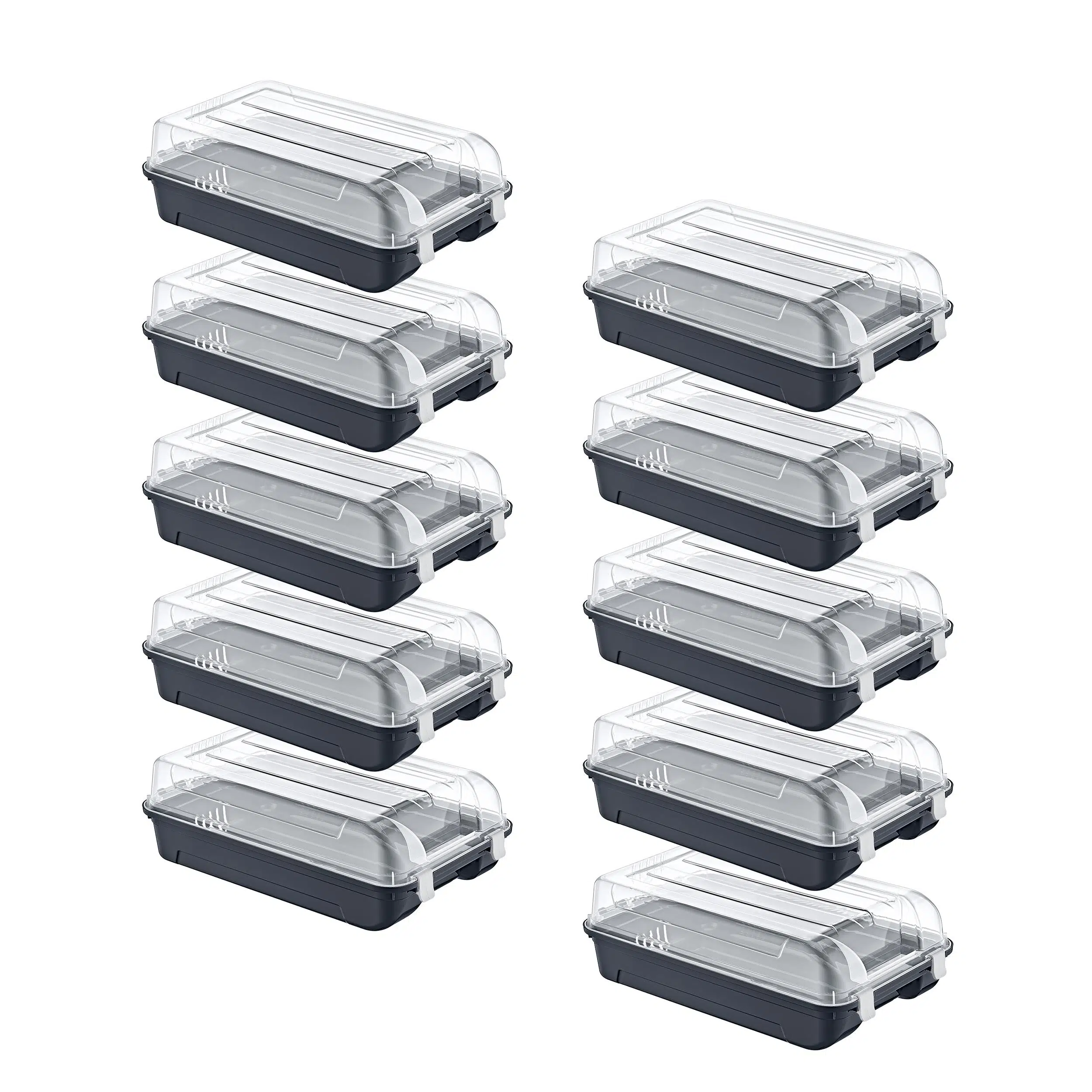 Smartware 10'Lu Set Kadın Antrasit Ayakkabı Kutusu