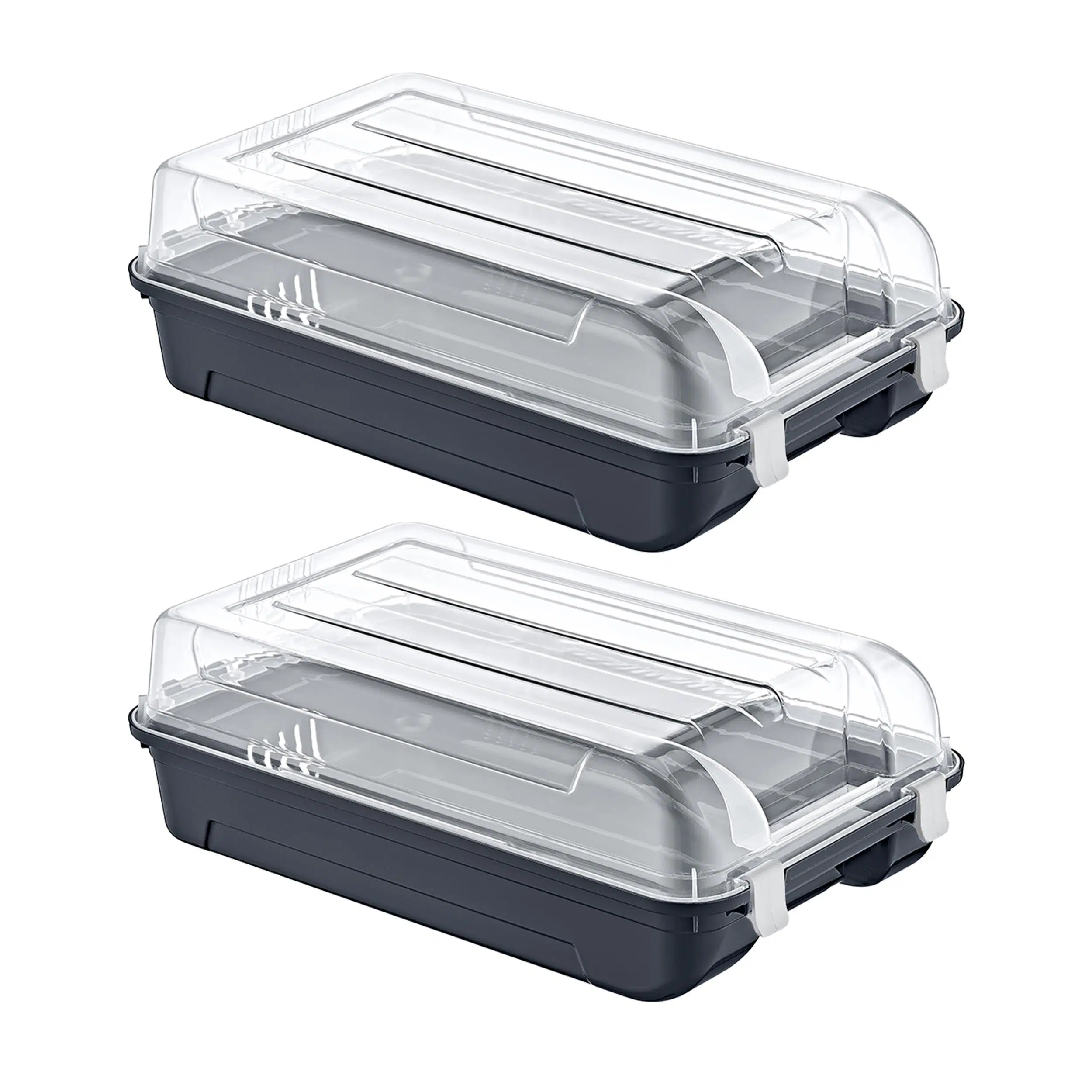 Smartware 2'Li Set Kadın Antrasit Ayakkabı Kutusu 