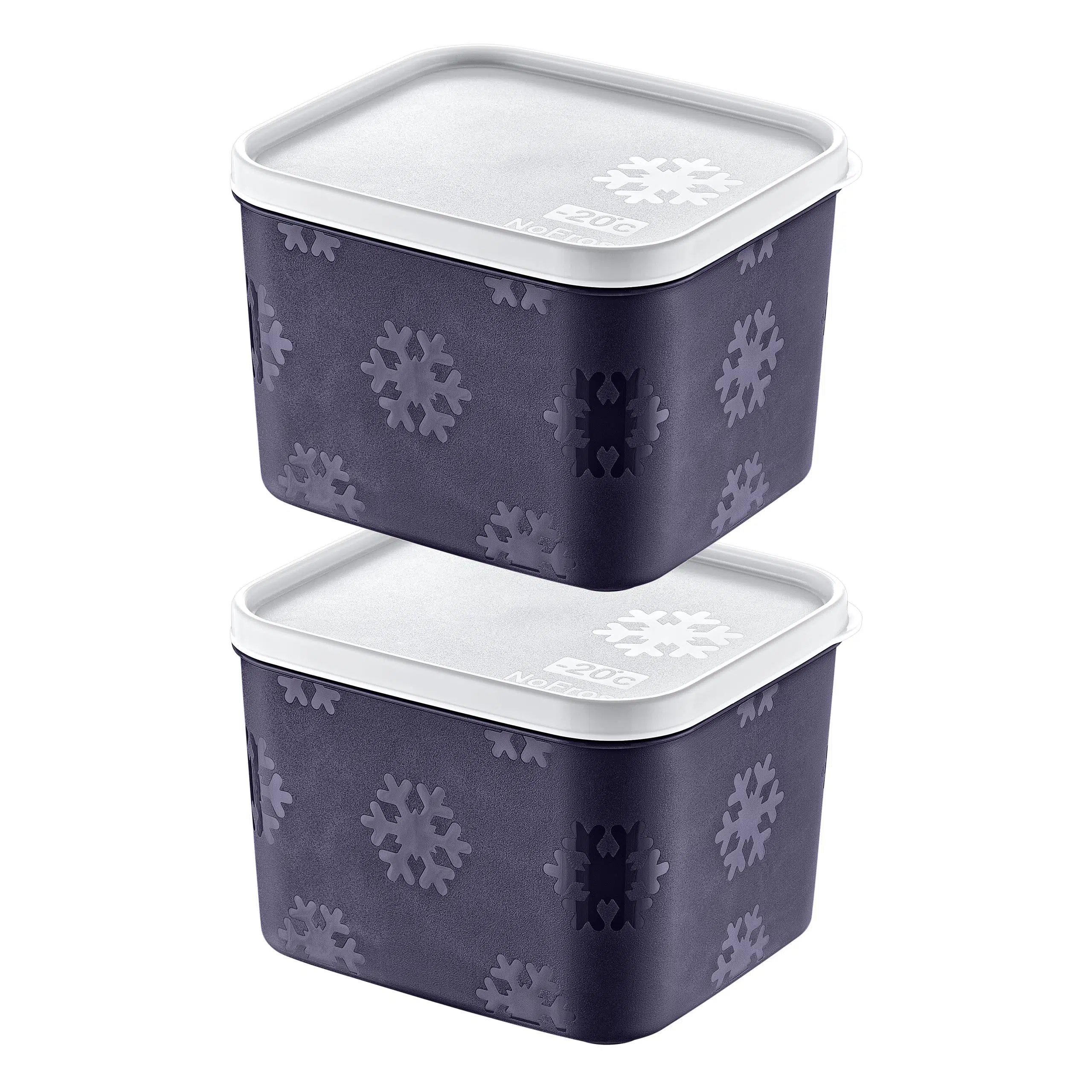 Smartware 2'Li Set No Frost Saklama Kabı Lacivert 1250 ML