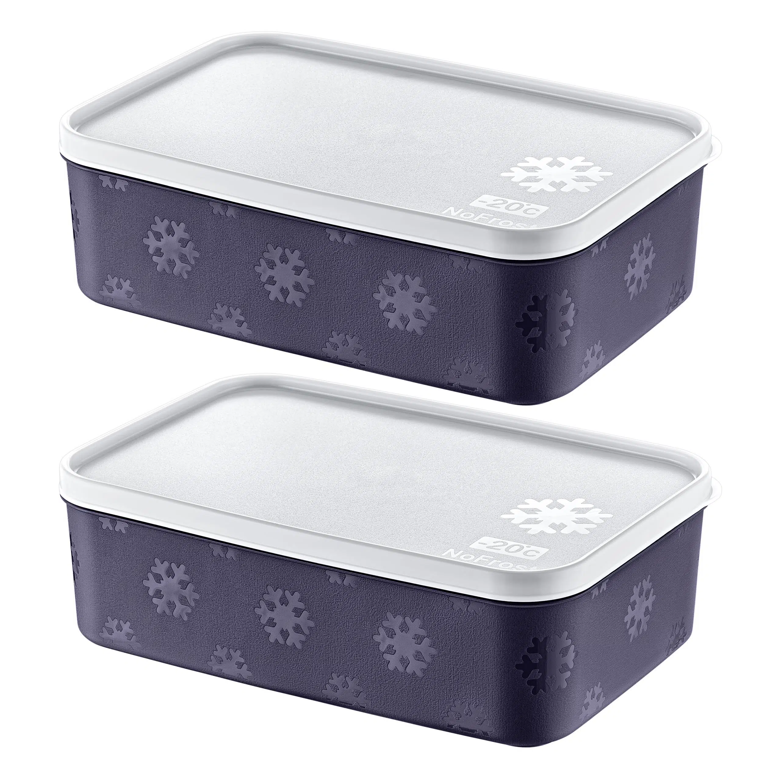 Smartware 2'Li Set No Frost Saklama Kabı Lacivert 1600 ML