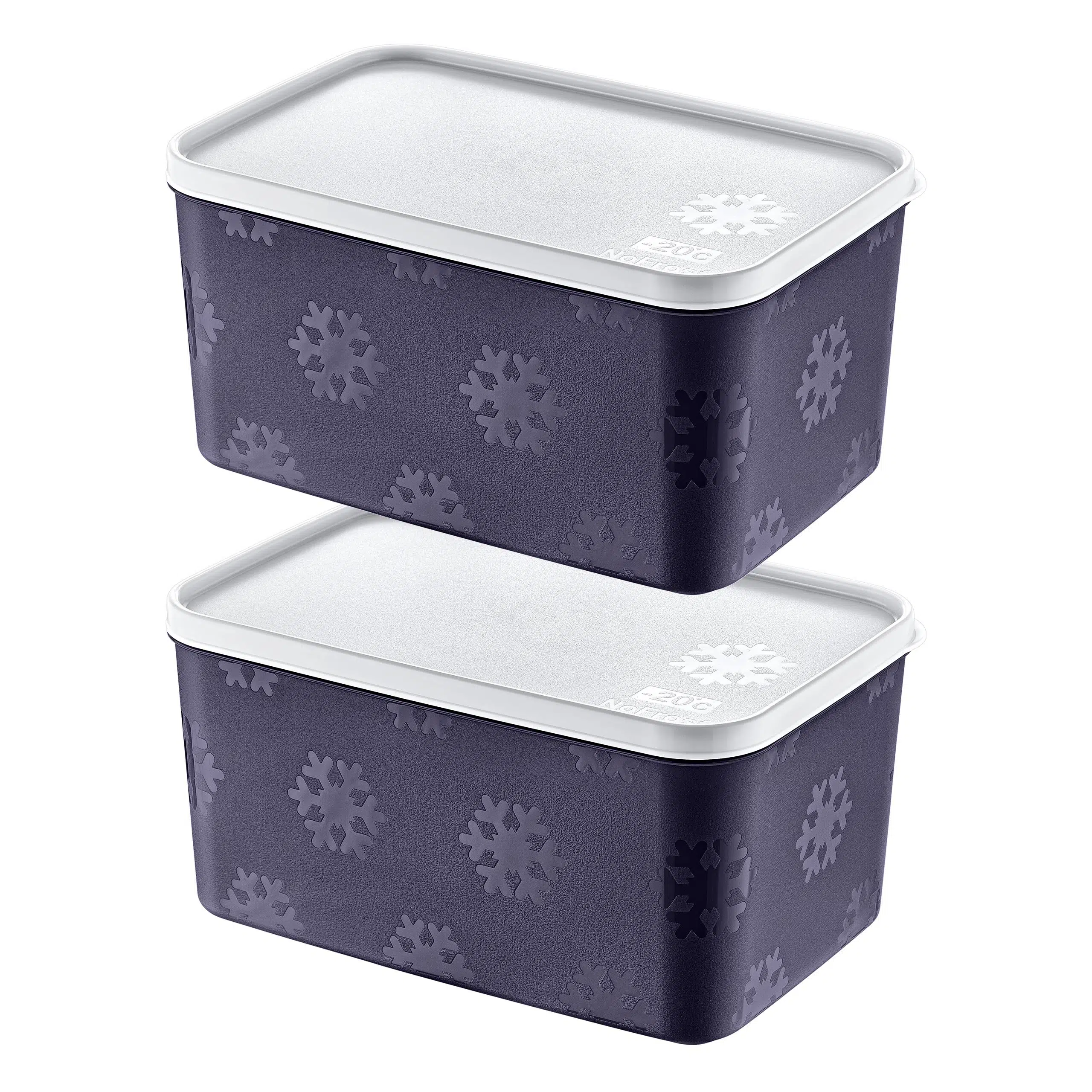 Smartware 2'Li Set No Frost Saklama Kabı Lacivert 2600 ML