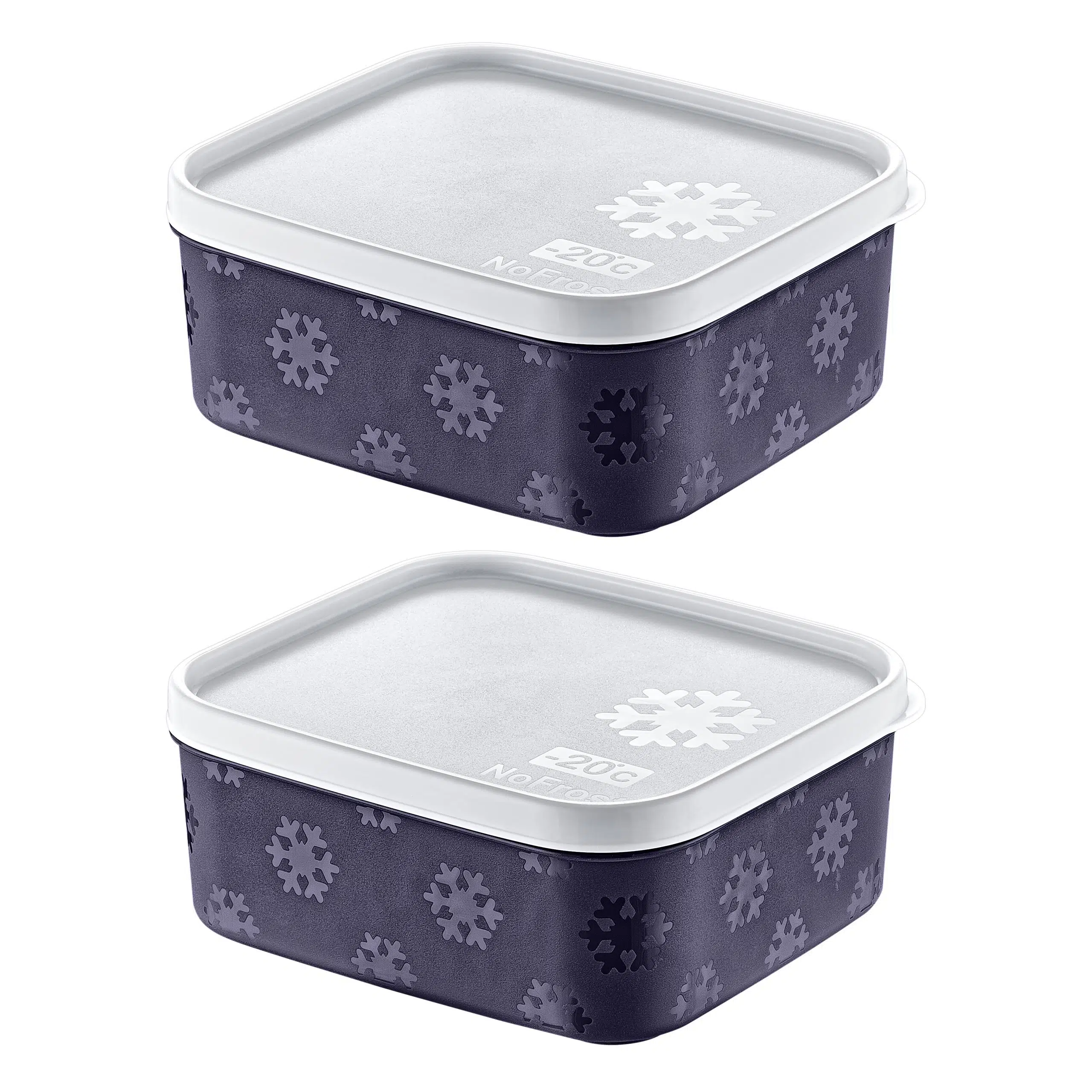 Smartware 2'Li Set No Frost Saklama Kabı Lacivert 700 ML