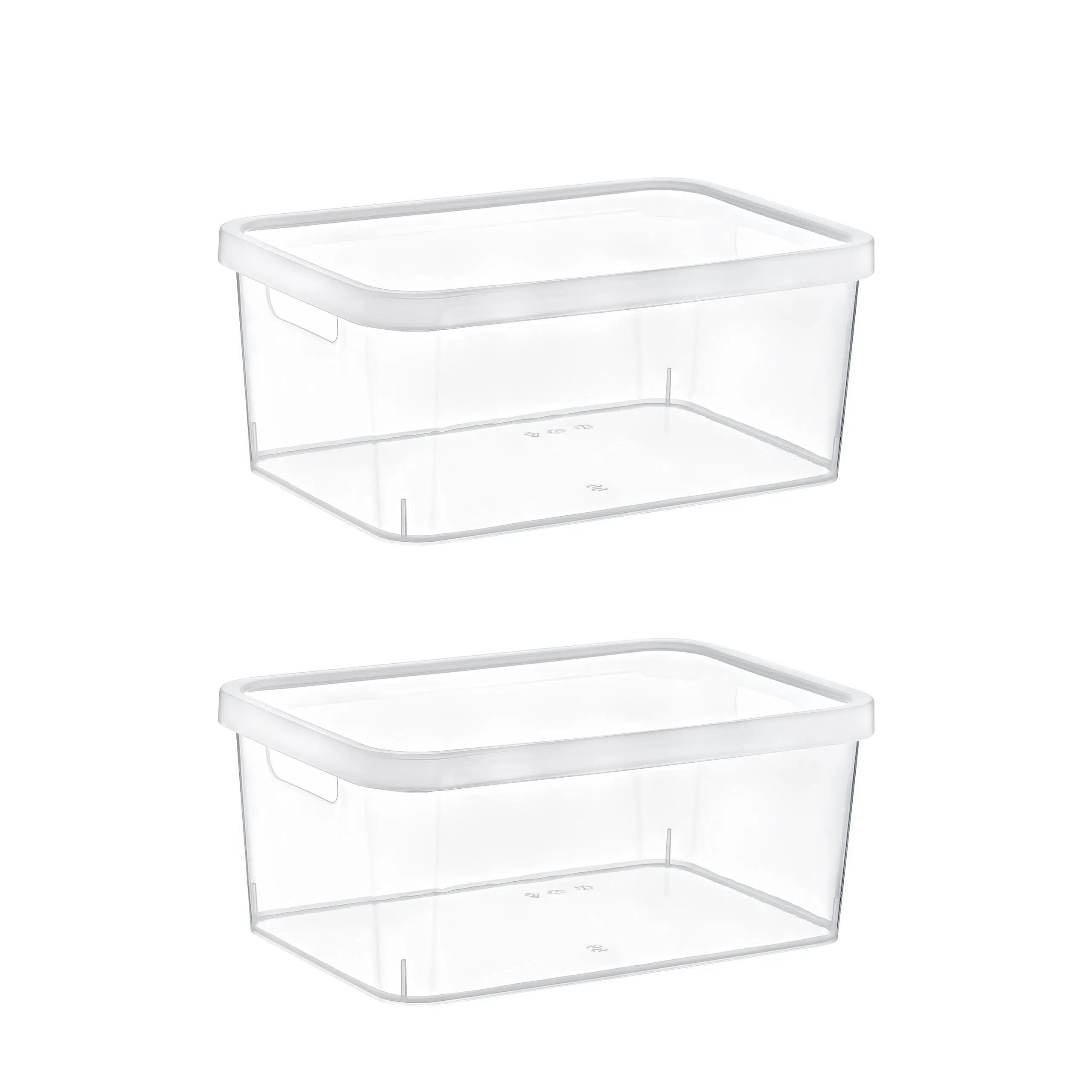 Smartware 2'Li Set Stafi Çok Amaçlı Kapaklı Kutu Şeffaf 4,5 LT