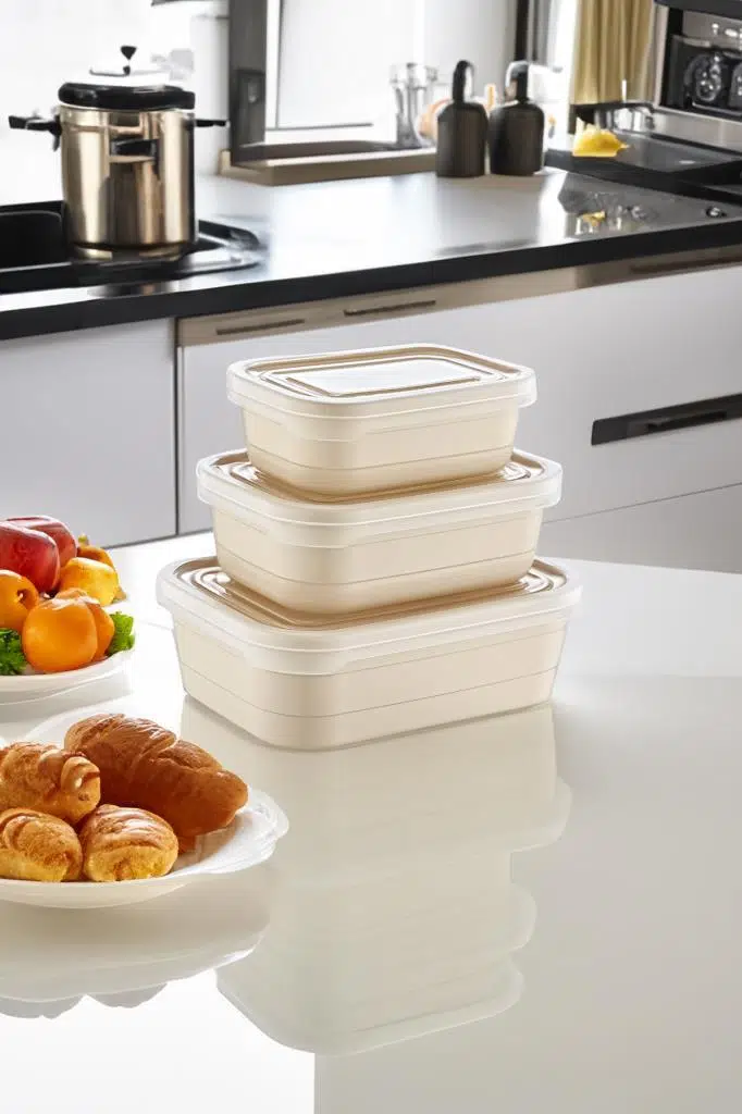 Smartware 3Lü Saklama Kabı Set - LATTE