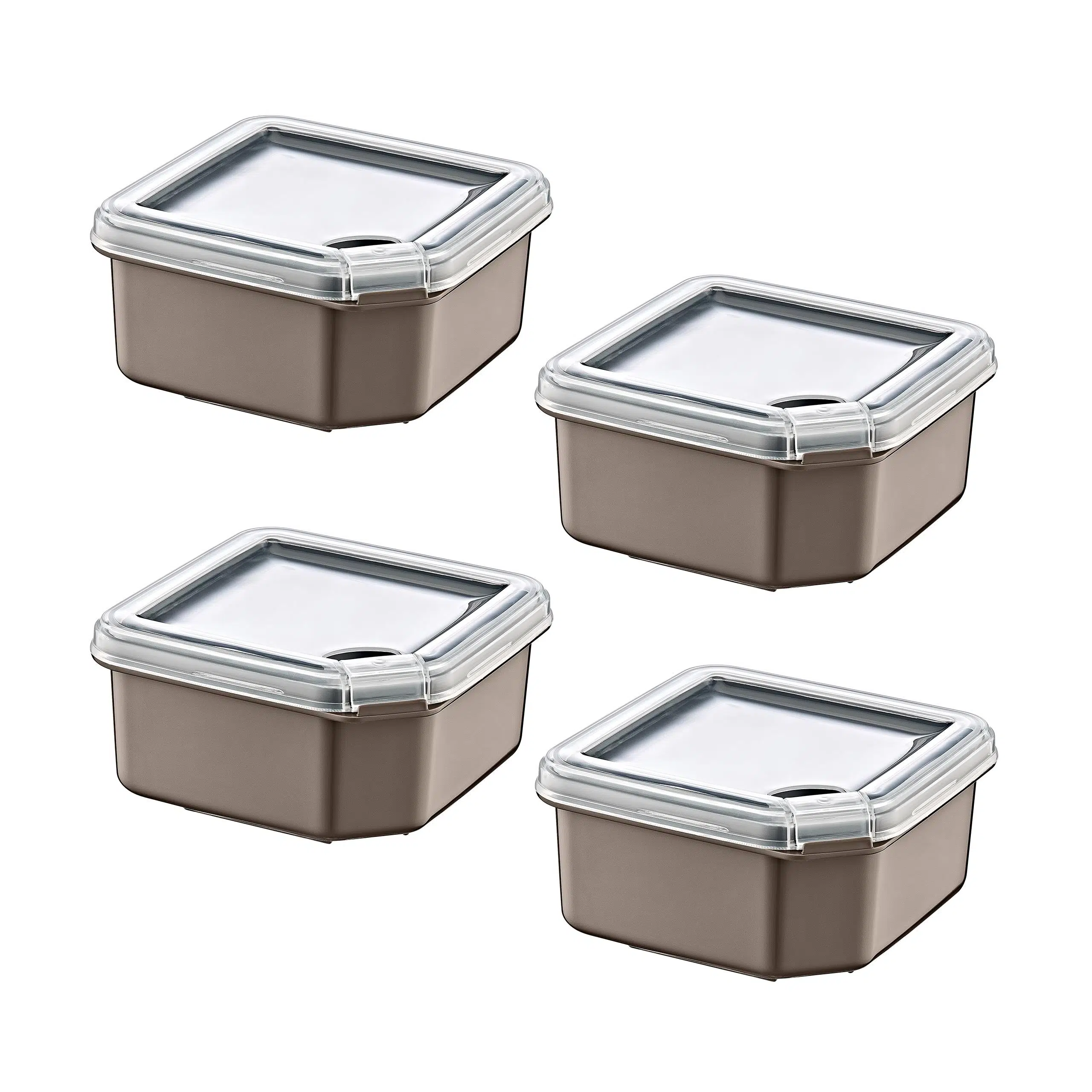 Smartware 4'Lü Q-Box Saklama Kabı Terra 350 ML