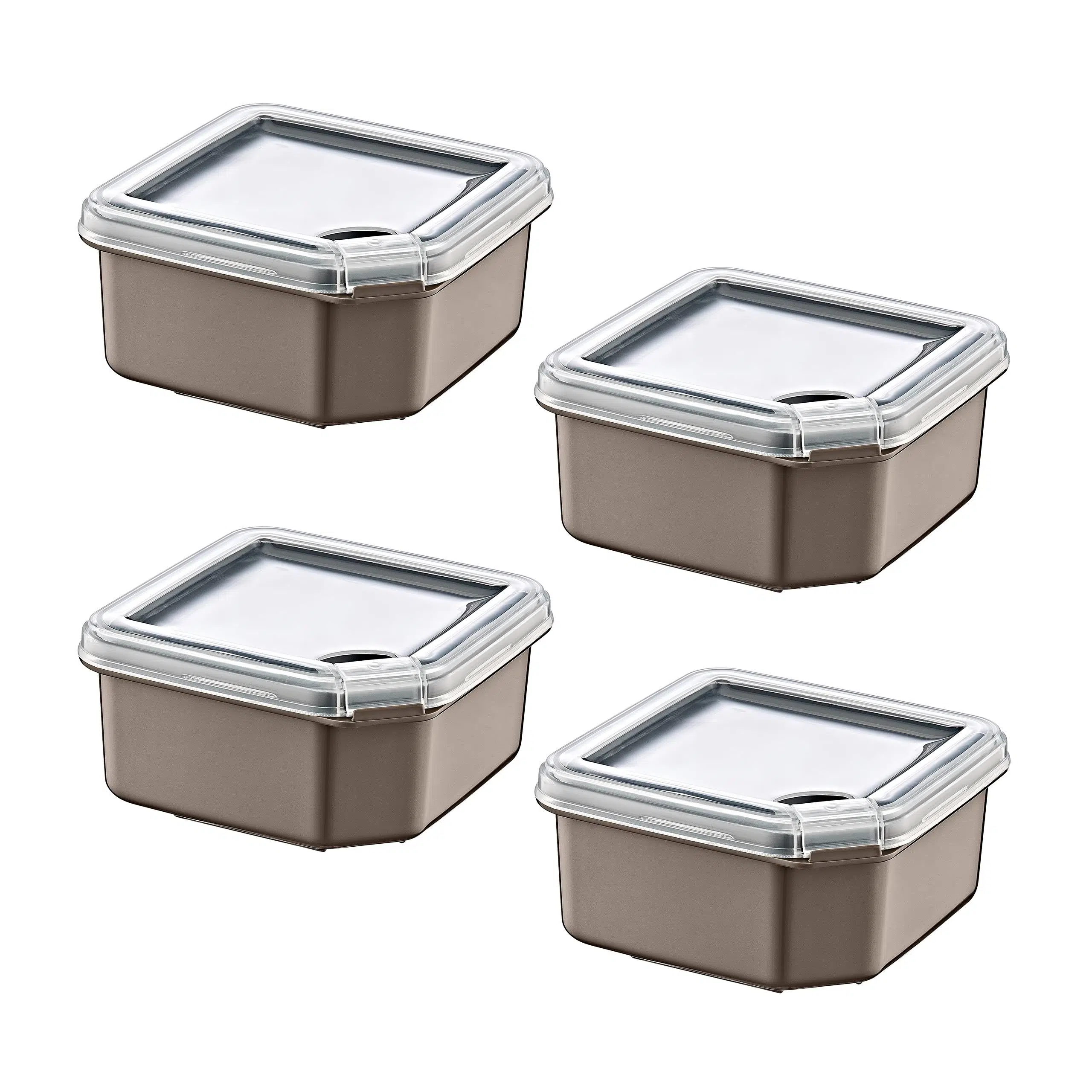 Smartware 4'Lü Q-Box Saklama Kabı Terra 650 ML