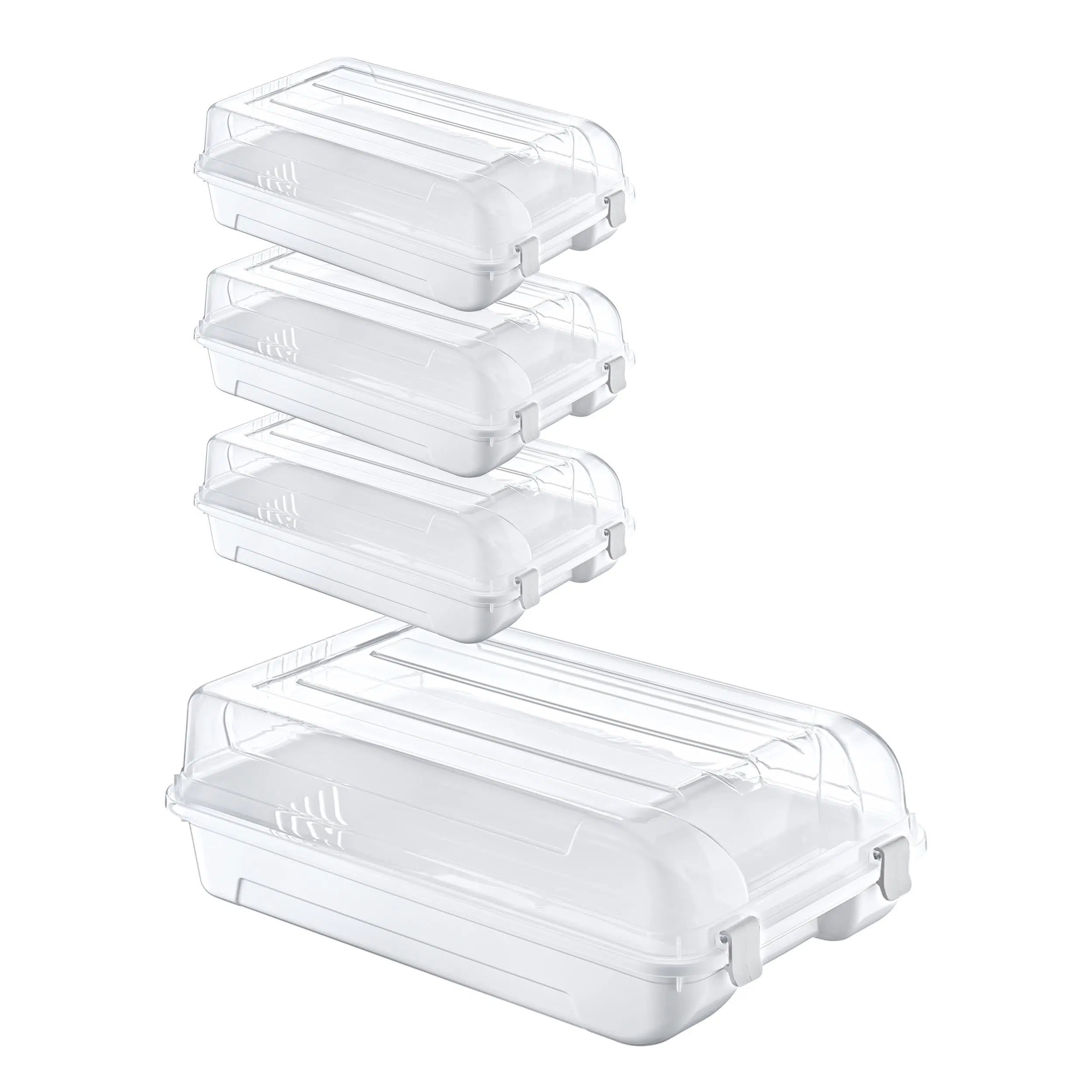 Smartware 4'Lü Set Kadın Beyaz Ayakkabı Kutusu 