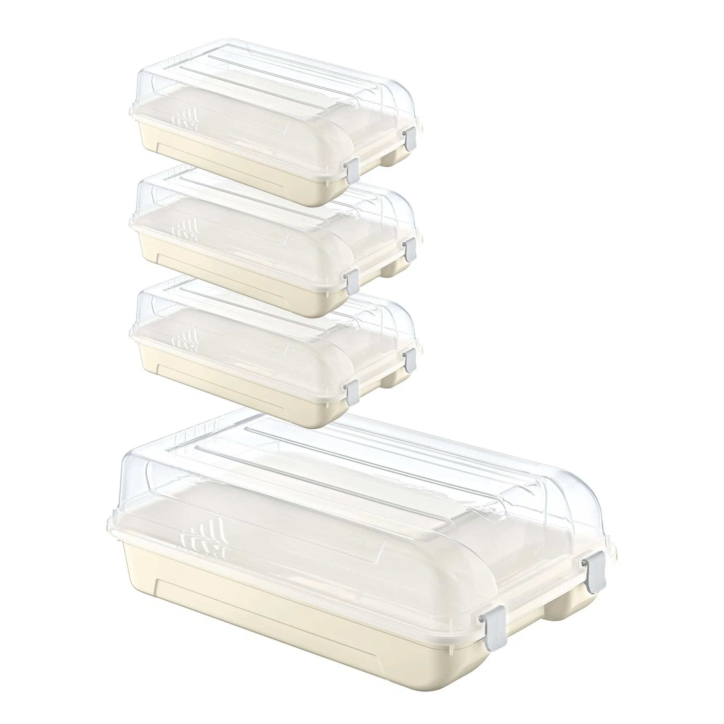 Smartware 4'Lü Set Kadın Latte Ayakkabı Kutusu 