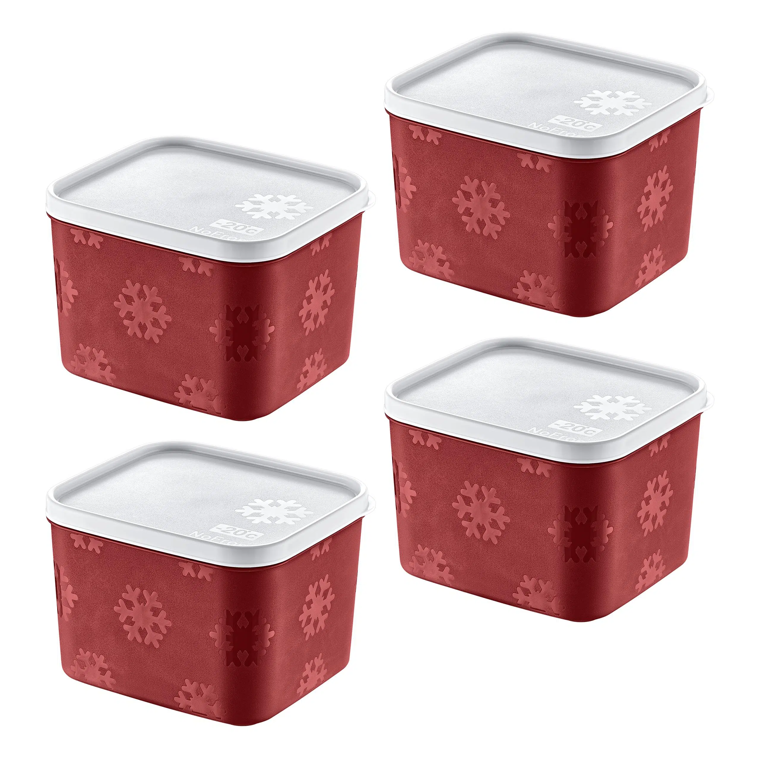 Smartware 4'Lü Set No Frost Saklama Kabı Carmen 1250 ML