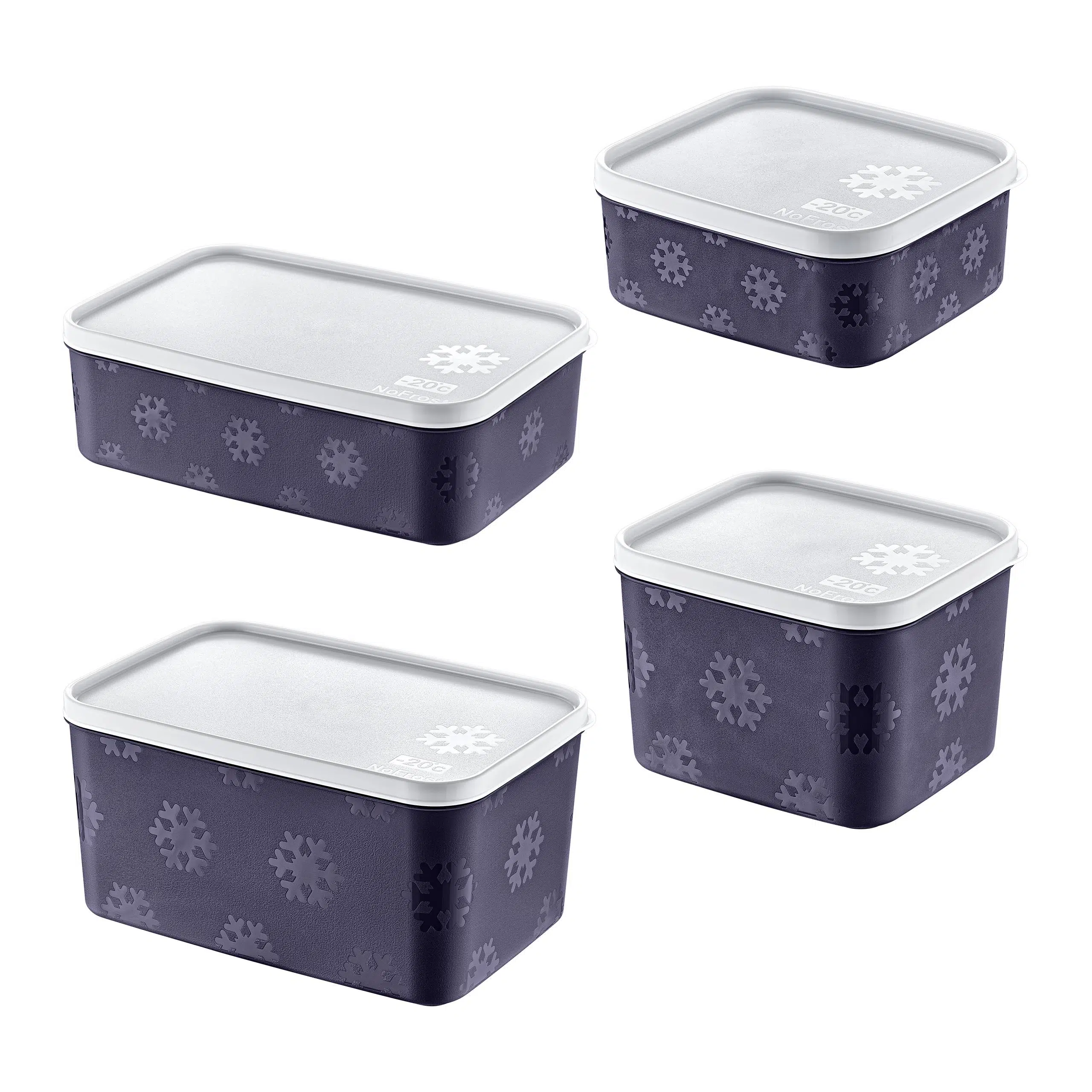 Smartware 4'Lü Set No Frost Saklama Kabı Lacivert (tüm boylar)