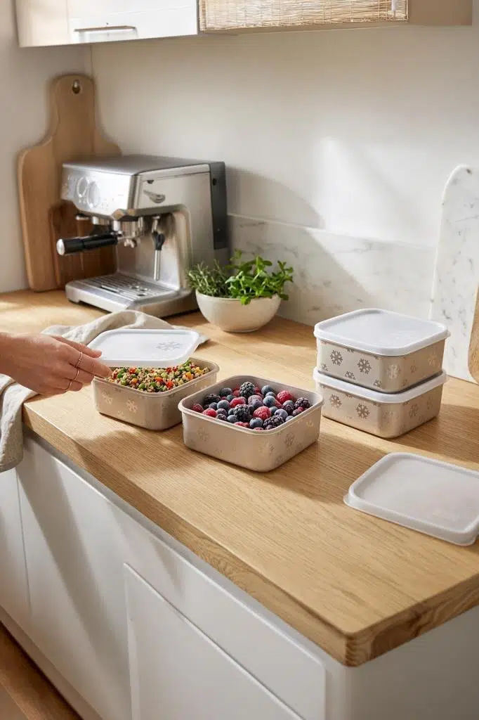 Smartware 4'Lü Set No Frost Saklama Kabı Latte 700 ML