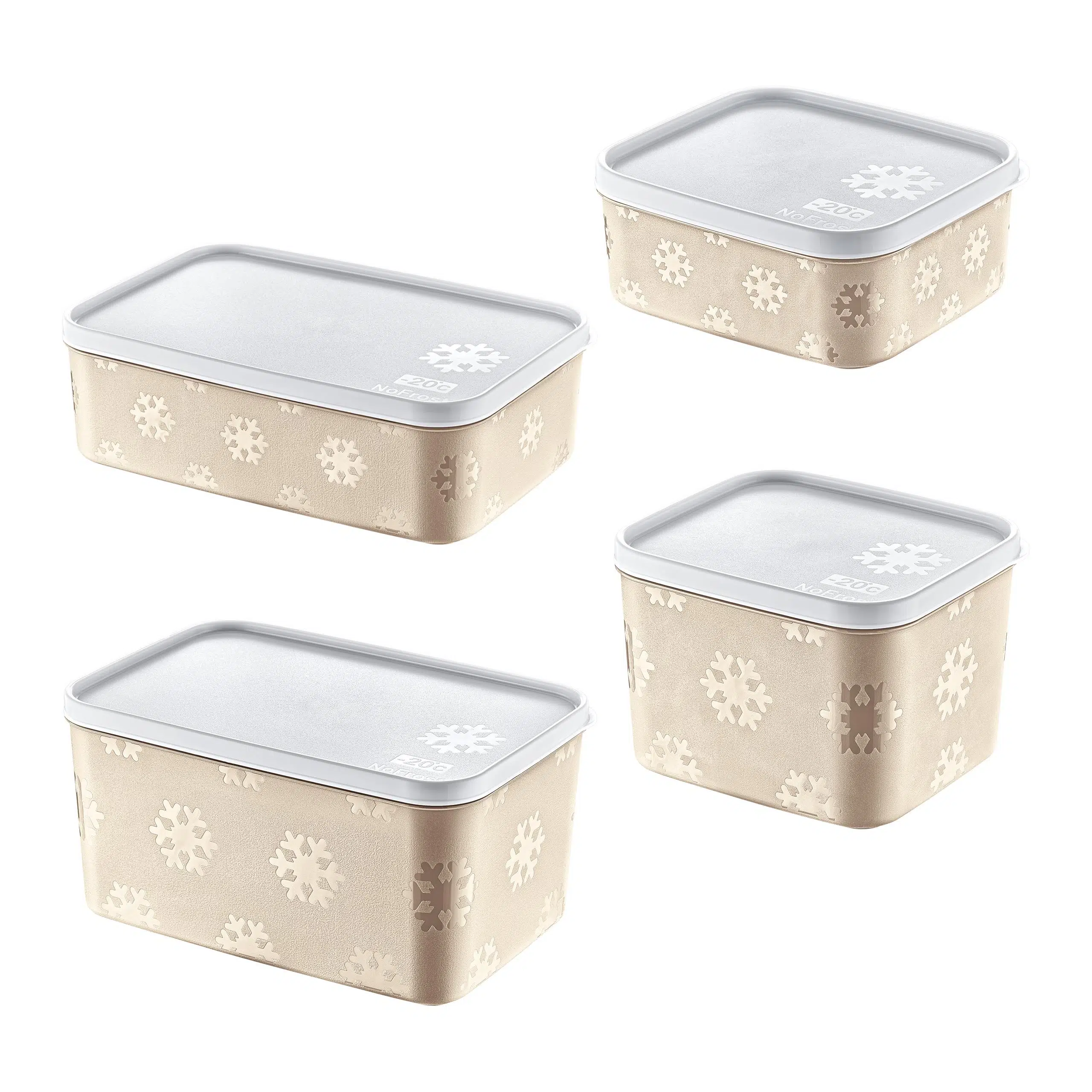 Smartware 4'Lü Set No Frost Saklama Kabı Latte (tüm boylar)