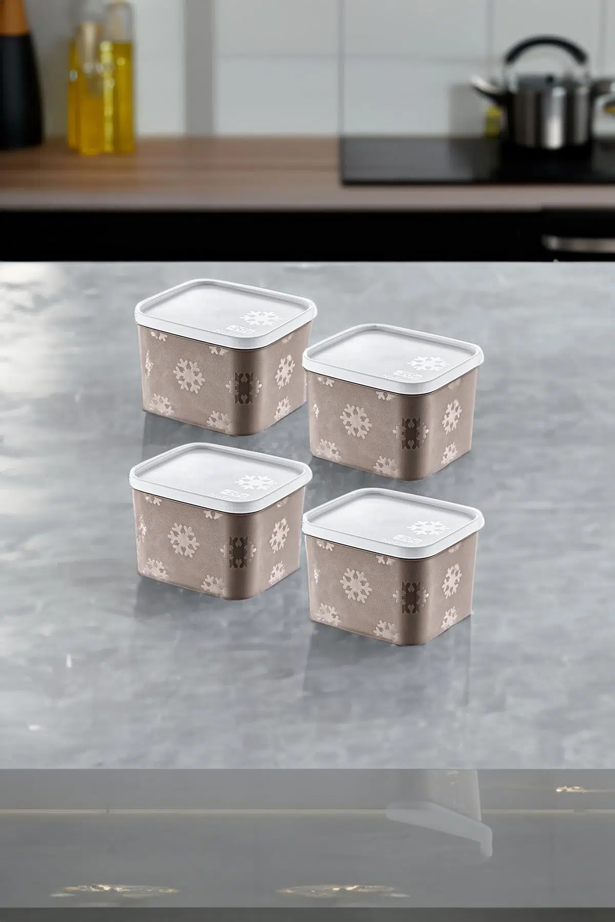 Smartware 4'Lü Set No Frost Saklama Kabı Terra 1250 ML