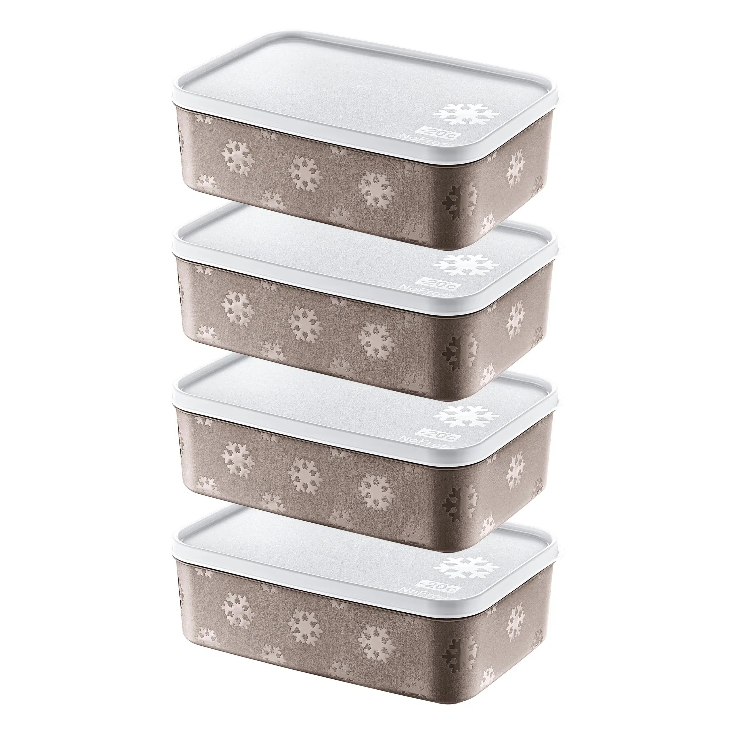 Smartware 4'Lü Set No Frost Saklama Kabı Terra 1600 ML