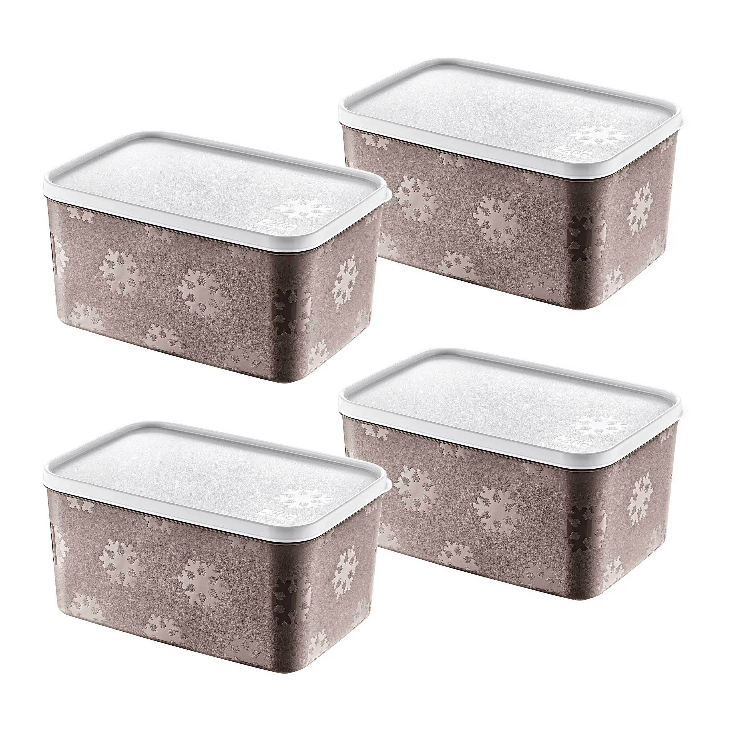 Smartware 4'Lü Set No Frost Saklama Kabı Terra 2600 ML