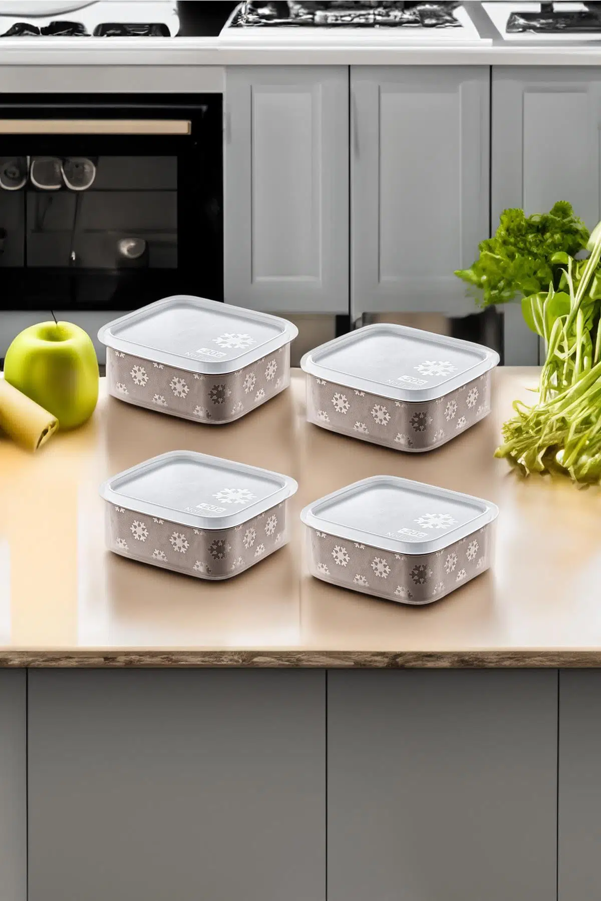 Smartware 4'Lü Set No Frost Saklama Kabı Terrra 700 ML