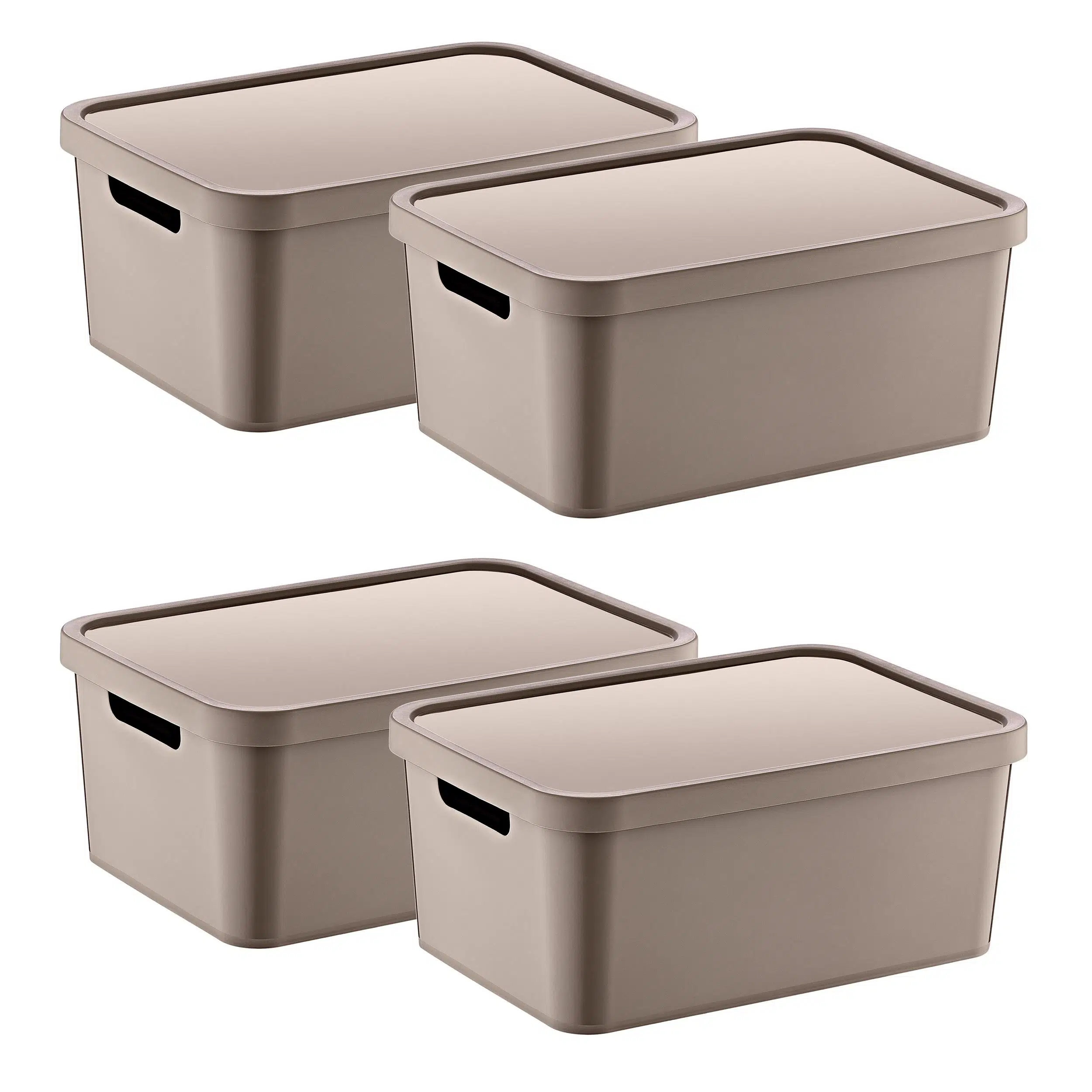 Smartware 4'Lü Set Stafi Çok Amaçlı Kapaklı Kutu Terra 4,5 LT