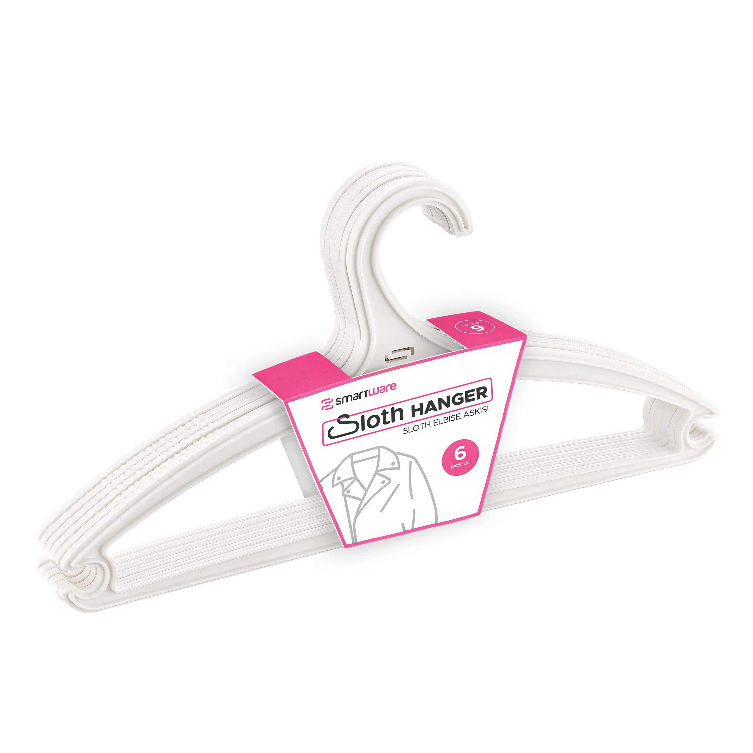 Smartware 6 Lı Elbise Askısı 