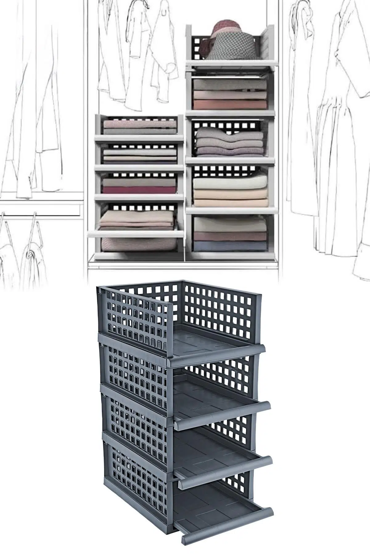 Smartware Akıllı Raf Maxi 4Lü Set 