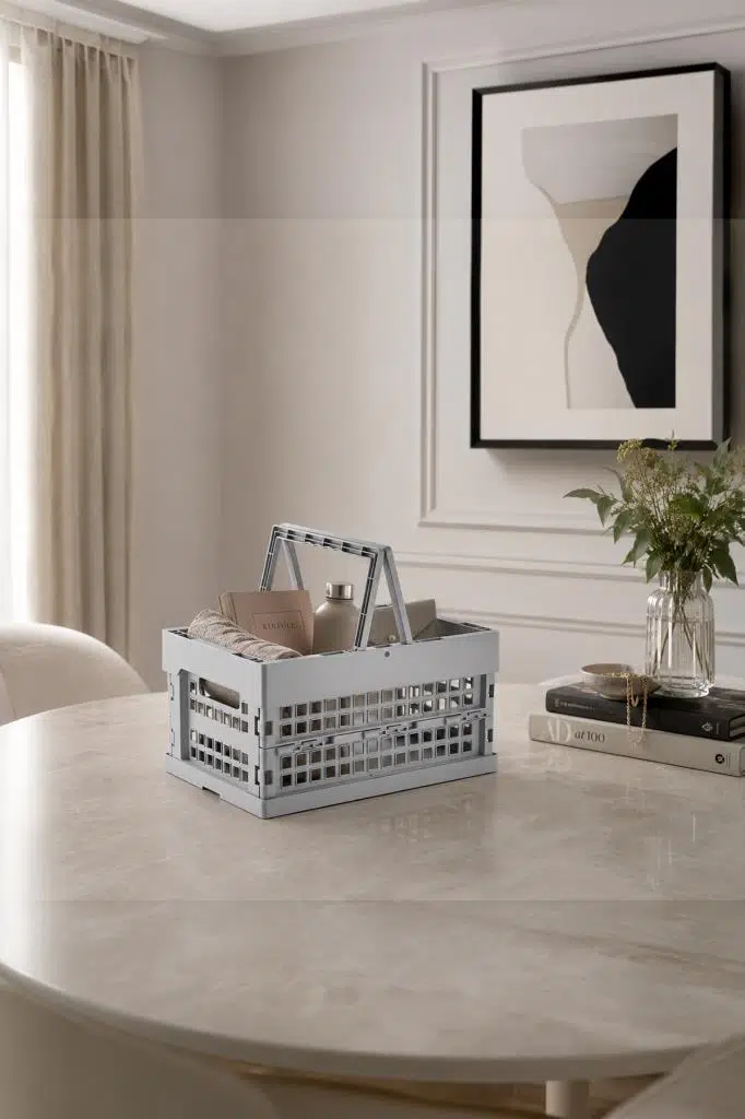 Smartware Blox Delikli ve Saplı Katlanır Kutu 24 LT - GRİ