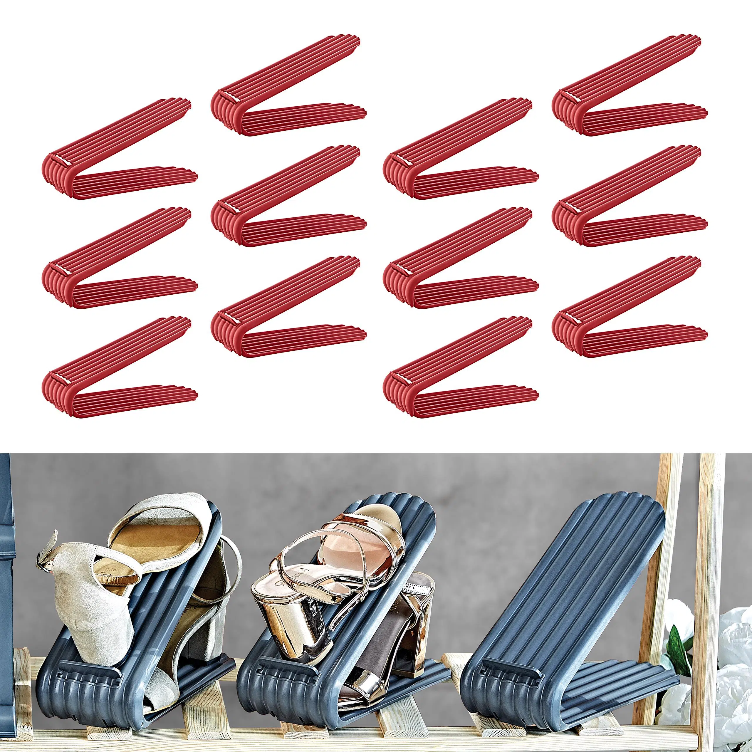 Smartware Clamp 12'Li Set Ayarlanabilir Ayakkabı Rampası