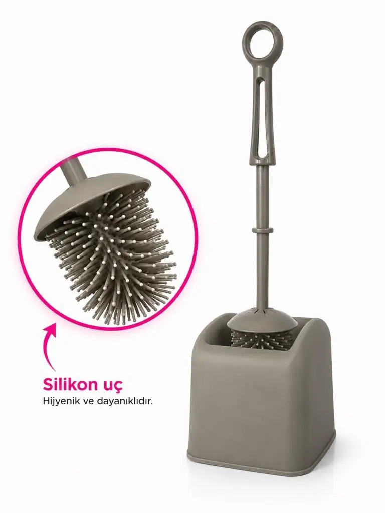 Smartware Hazneli Silikon Klozet Fırçası - TERRA