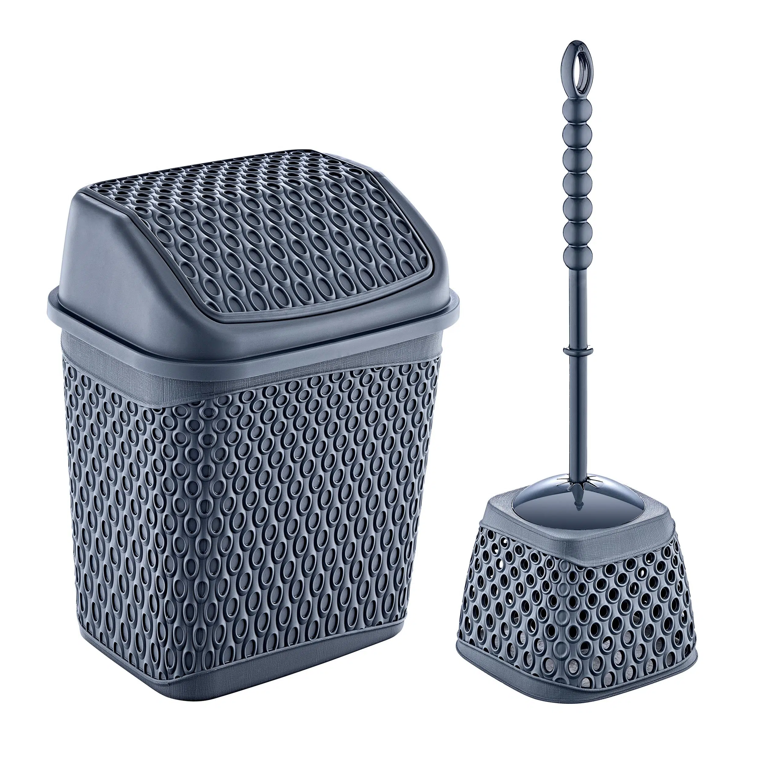 Smartware Katre Çöp Kovası Ve Klozet Fırçası Antrasit