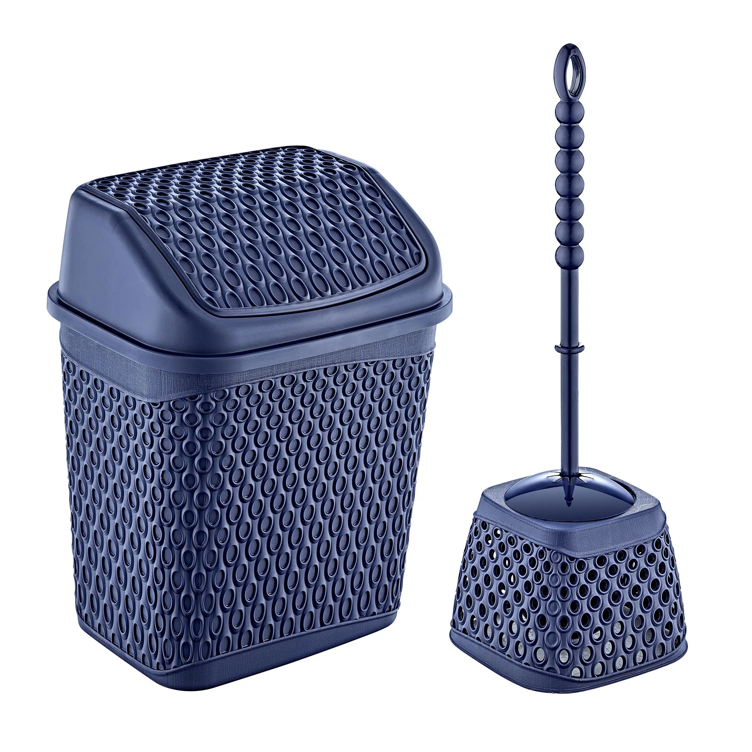Smartware Katre Çöp Kovası Ve Klozet Fırçası Lacivert
