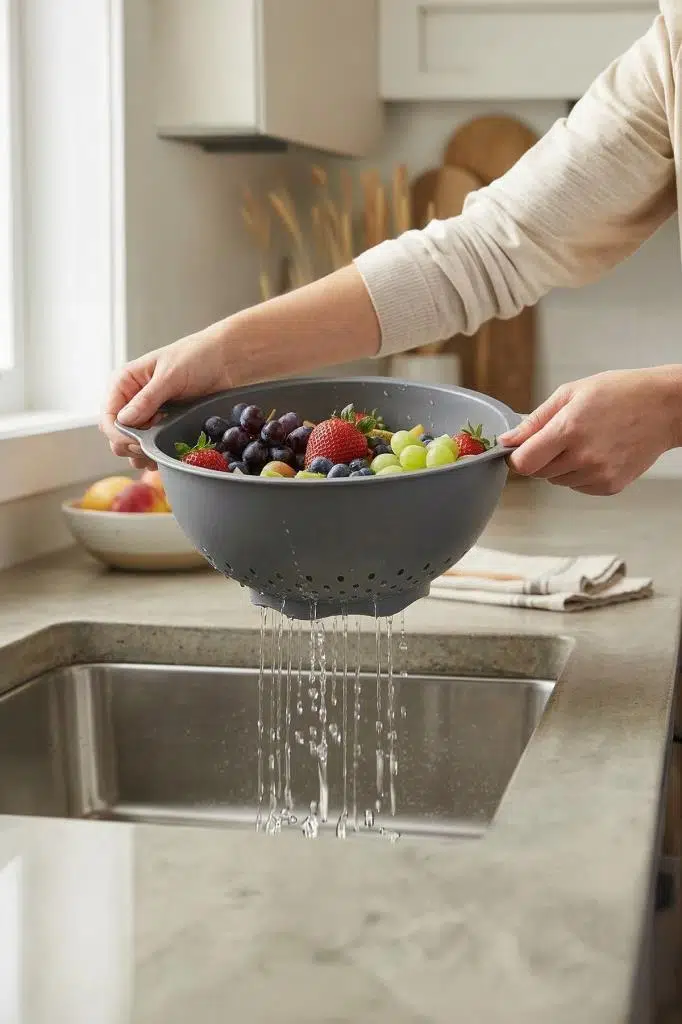 Smartware Makarna Ve Meyve Süzgeci İç - BEJ