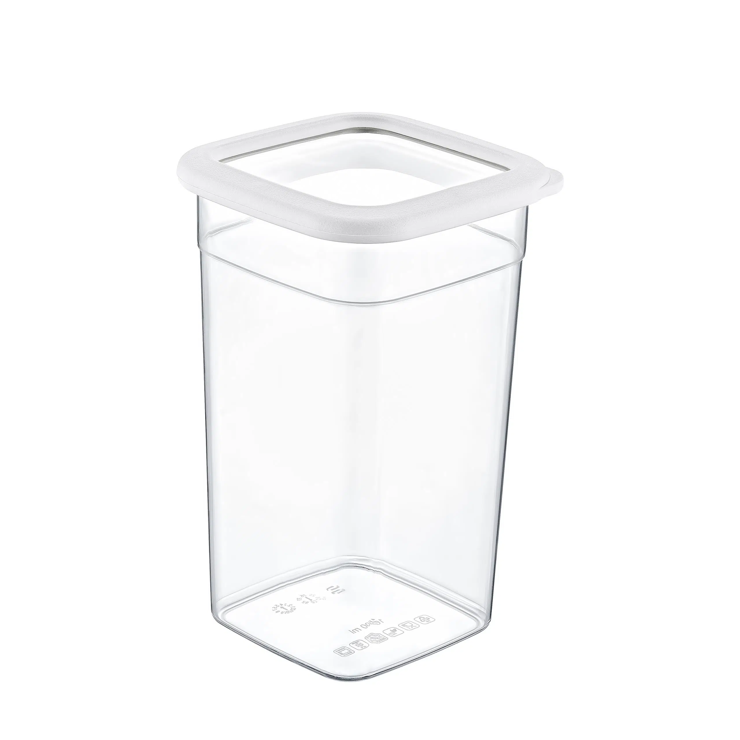 Smartware Skali Kare Saklama Kabı 1440 ML - BEYAZ