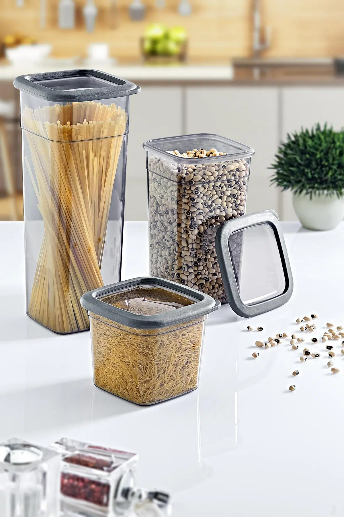 Smartware Skali Kare Saklama Kabı 1440 ML 