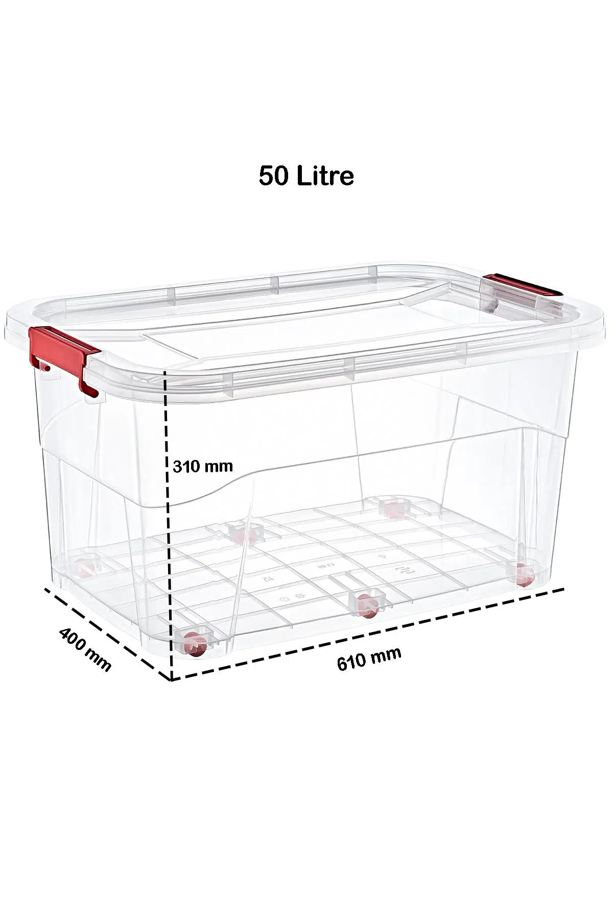 Smartware Smart Box Tekerlekli Saklama Kabı 50 LT 