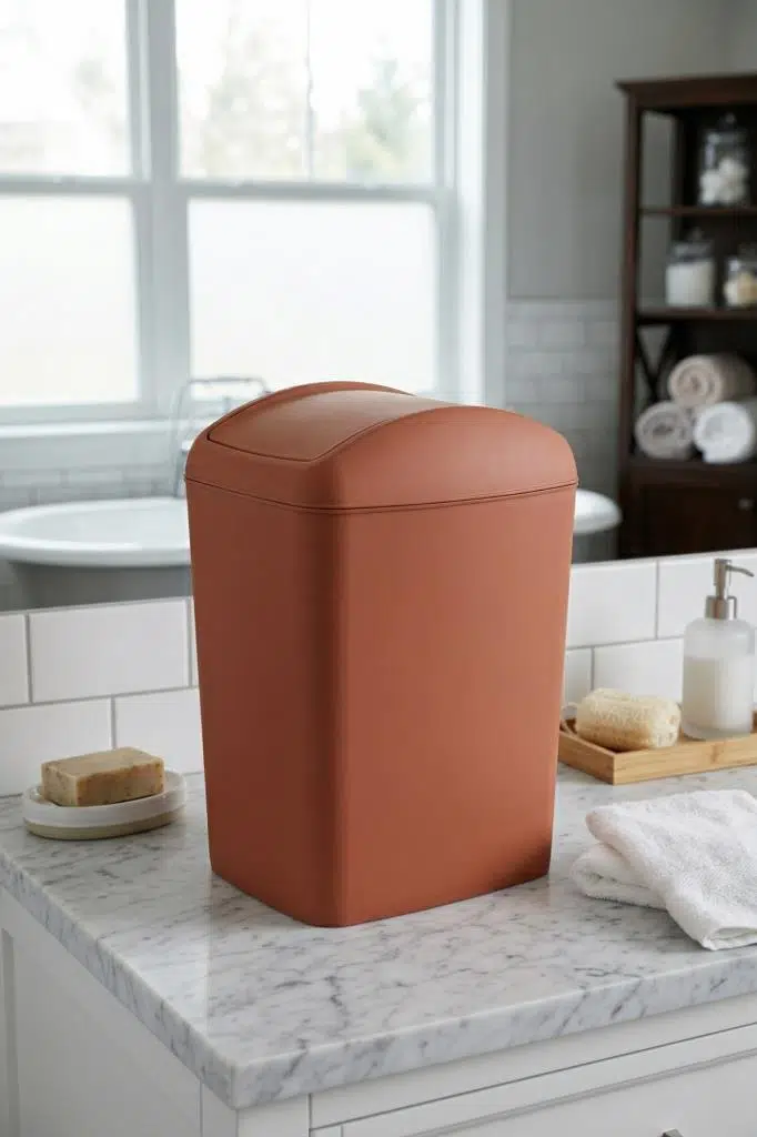 Smartware Soft Çöp Kutusu Döner Kapak 20 LT - TURUNCU