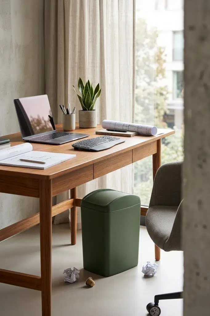 Smartware Soft Çöp Kutusu Döner Kapak 20 LT - YEŞİL