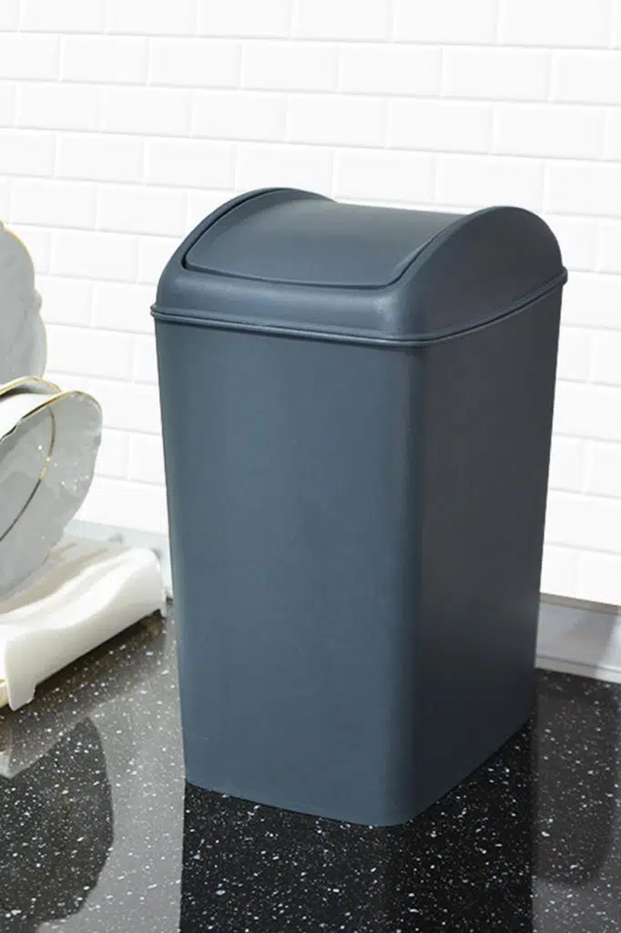 Smartware Soft Çöp Kutusu Döner Kapak 5 LT - ANTRASİT