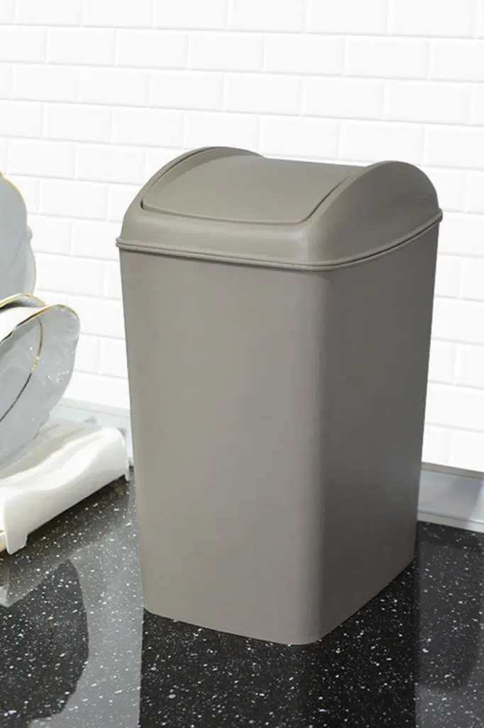 Smartware Soft Çöp Kutusu Döner Kapak 5 LT - BEJ