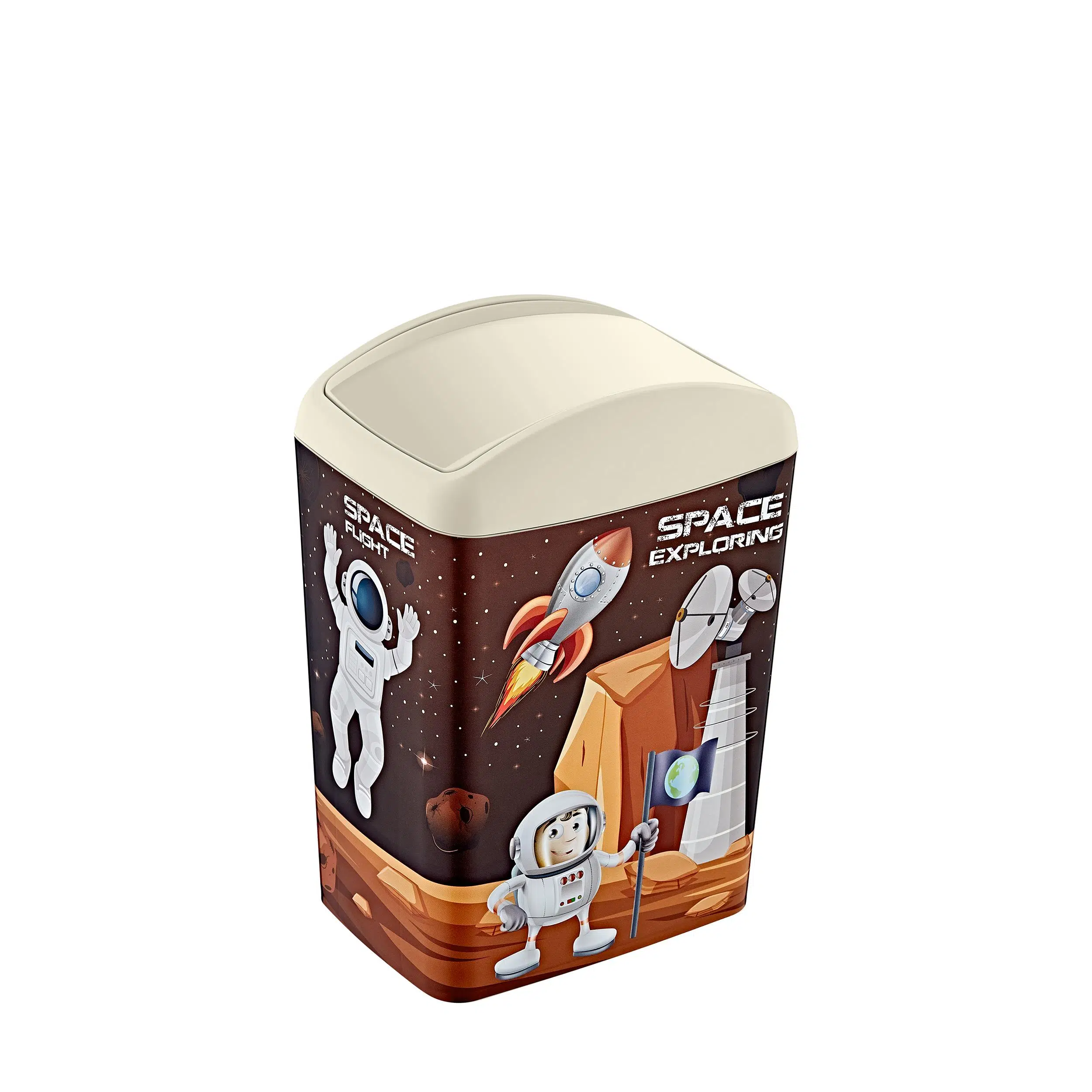 Smartware Soft Resimli Çöp Kutusu Döner Kapak 10 LT 