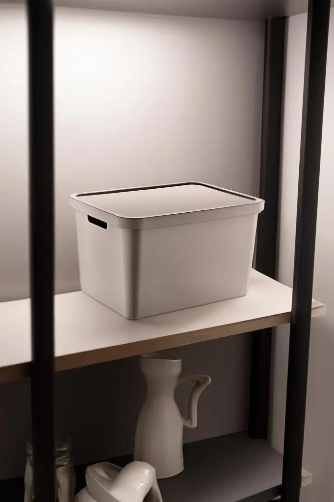 Smartware Stafi Çok Amaçlı Kapaklı Kutu 18 LT - BEJ